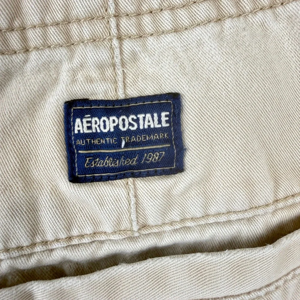 Vintage Y2K Mens Baggy Chino Shorts 34 Distressed Gorpcore Skater Grunge Utility